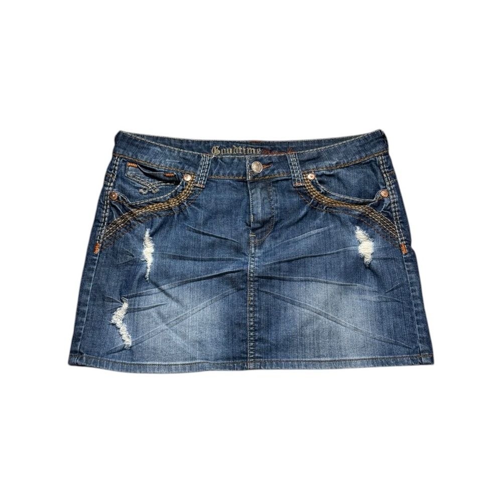 Y2K Goodtime Jeans Mini Skirt